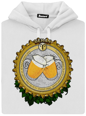 Pivní horoskop: Beran dámská mikina klokanka White
