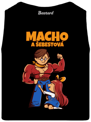Macho a Šebestová pánské tílko Black