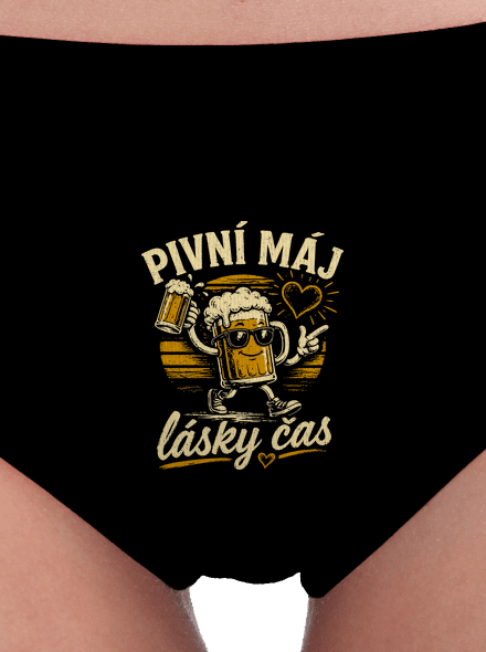 Pivní máj dámské kalhotky Black