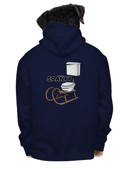 Sráňky pánská mikina na zip Navy