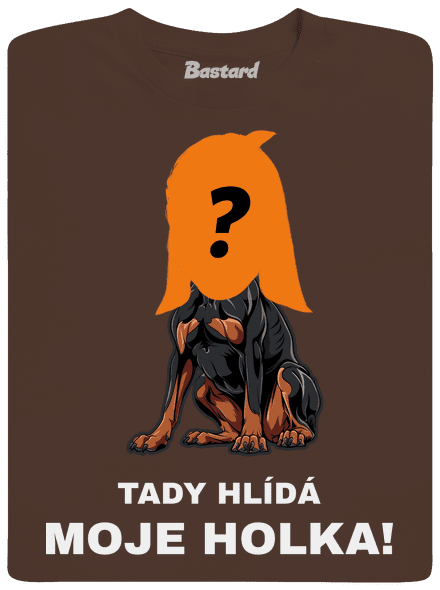 Tady hlídám já pánské tričko Brown