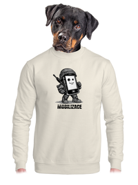 unisex mikina bez kapuce