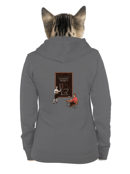 Lekce pro pány dámská mikina na zip Steel Gray