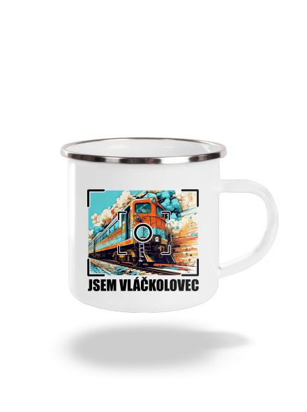 Jsem vláčkolovec plecháček White