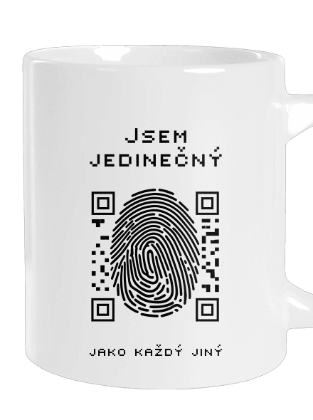 Jsem jedinečný velký hrnek White