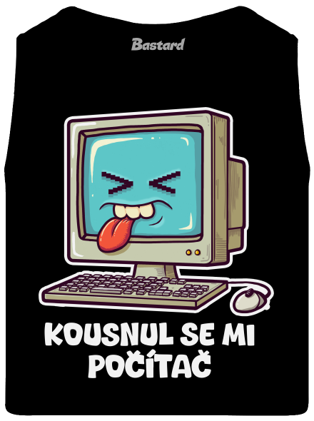 Kousnul se mi počítač pánské tílko Black