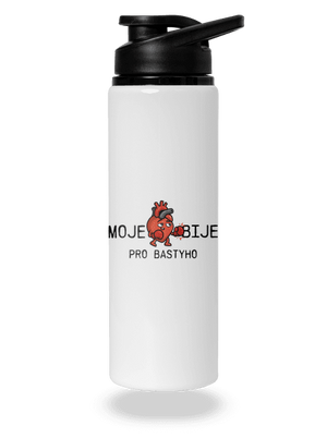 Moje srdce bije lahev na vodu White