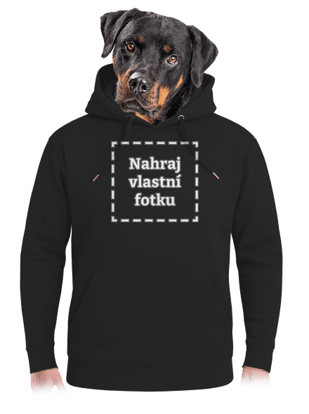 Vlastní potisk unisex mikina premium Dark Black