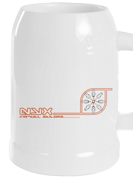NYX Virtual Sailors půllitr White