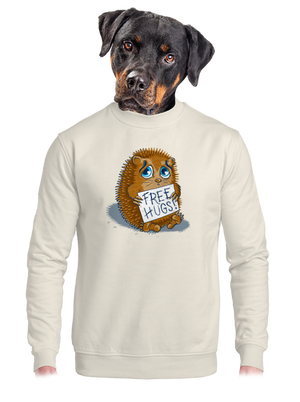 unisex mikina bez kapuce