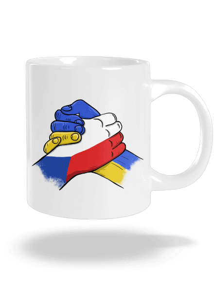 Ukrajina - Podpora velký hrnek White