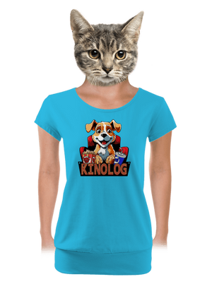 Kinolog dámské tričko s lemem Blue Atol