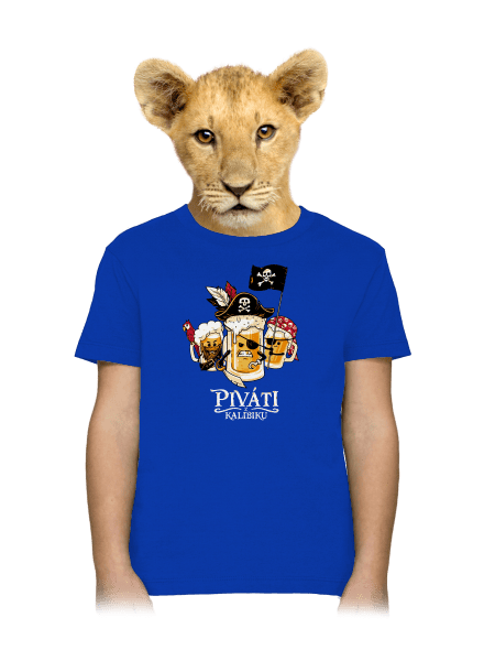 Piváti z Kalibiku dětské tričko Royal Blue