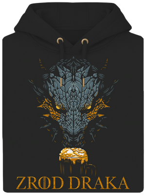Zrod draka unisex mikina premium Dark Black