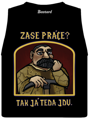 Zase práce? dámské tílko volné Black