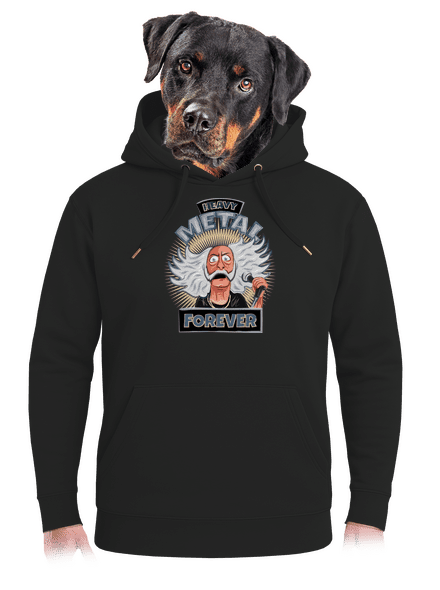 Heavy metal forever unisex mikina premium Dark Black