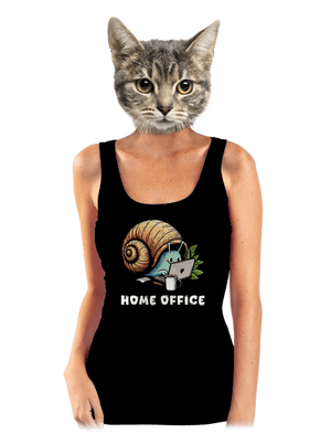 Šnekův home office dámské tílko klasické Black