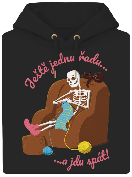 Ještě jednu řadu unisex mikina premium Dark Black