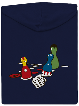 Superhrdino nezlob se pánská mikina na zip Navy