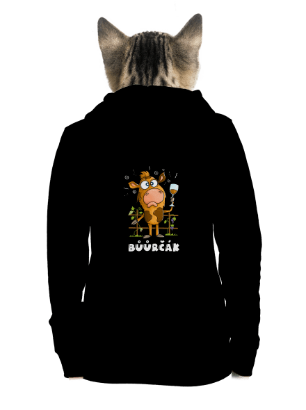 Bůůrčák dámská mikina na zip Black
