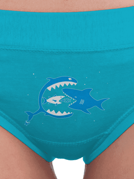 Rybky dámské kalhotky Turquoise