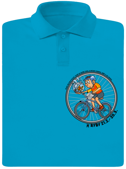 Cyklistický horoskop: Ryby pánská polokošile Blue Atol