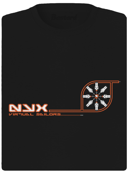NYX Virtual Sailors dámské sportovní tričko Black