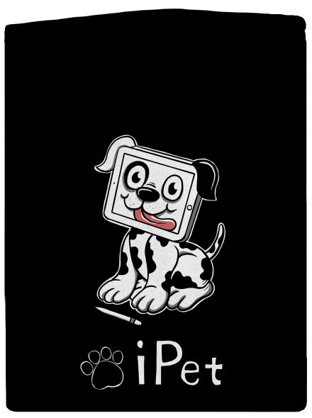 iPet pánská mikina na zip Black