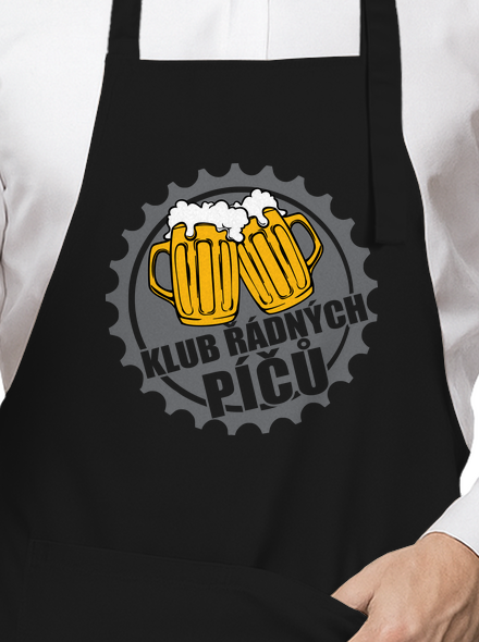 Klub řádných píčů zástěra Black