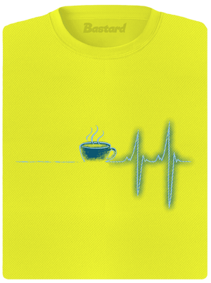 Coffee help dámské sportovní tričko Neon Yellow