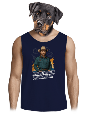 B19: Chuck Norris z Walker, Texas Ranger pánské tílko French Navy