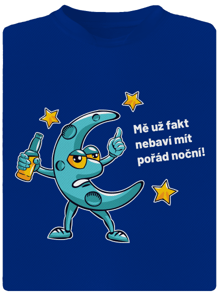 Pořád noční pánské sportovní tričko Royal Blue Mal