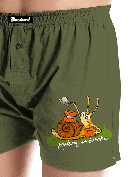 Makám na baráku pánské trenky Khaki