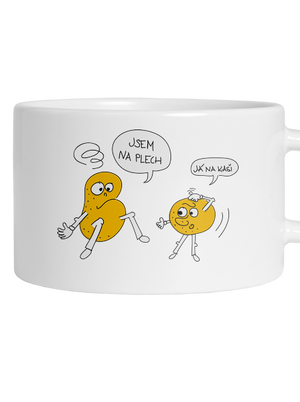 Opilé brambory hrnek makronka White