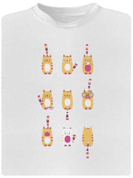 Meow dětské sportovní tričko White
