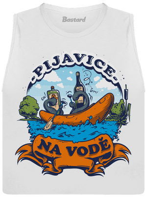 Pijavice na vodě dámské tílko volné White