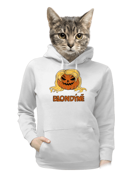 Blondýně dámská mikina klokanka White