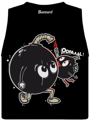 Bomby dámské tílko volné Black