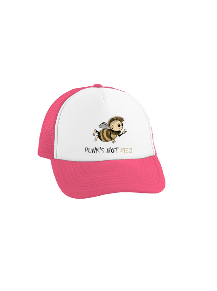Punks Not Med kšiltovka truckerka Fluorescent Pink cap
