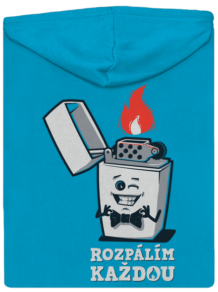 Rozpálím každou dámská mikina na zip Blue Atol