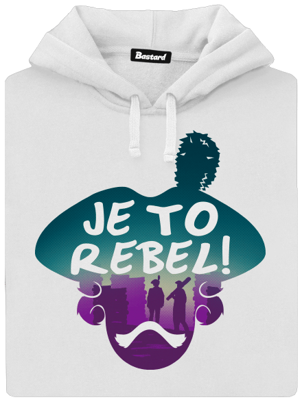 Je to rebel dámská mikina klokanka White