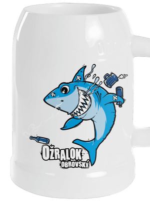 Ožralok půllitr White