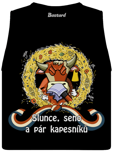 Slunce, seno a pár kapesníků dámské tílko volné Black