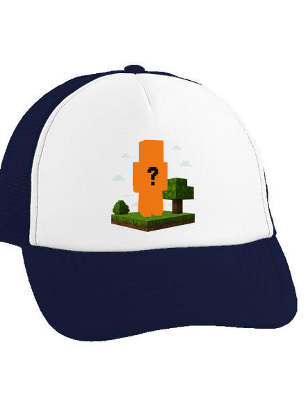 Minecraft z vlastní fotky kšiltovka truckerka French Navy cap