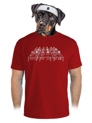 Cimrman: Debil, blbeček pánské sportovní tričko Red Mal