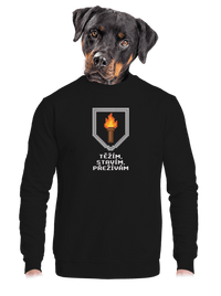 unisex mikina bez kapuce