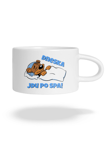 Dneska jdu po spa hrnek makronka White