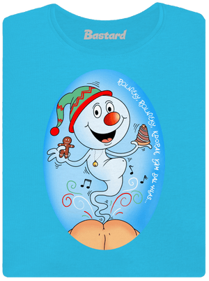 Vánoční duch dámské tričko s lemem Blue Atol