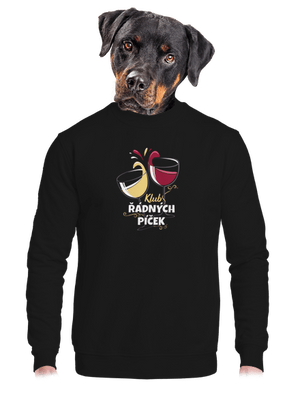 unisex mikina bez kapuce
