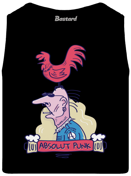Absolut Punk pánské tílko Black